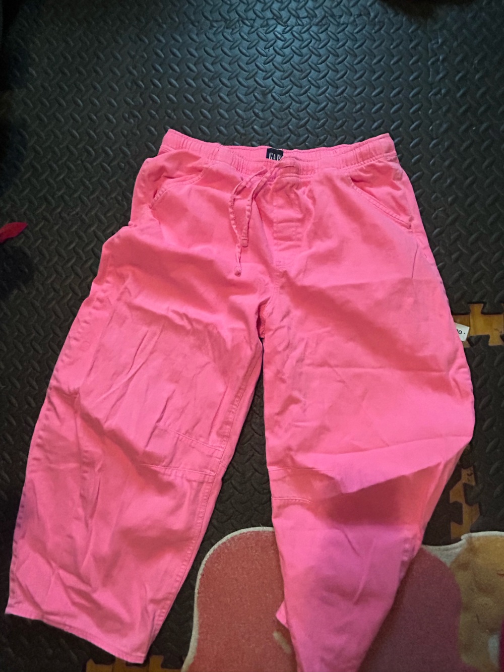 GAP Bright Pink Pull-On Horseshoe Jeans